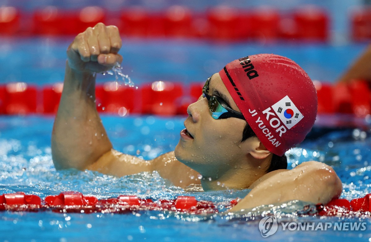 지유찬, 자유형 50ｍ서 아시아신기록＋한국 첫 세계선수…