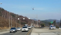 강원경찰, 지·공 입체 교통관리 [연합뉴스 자료 사진]