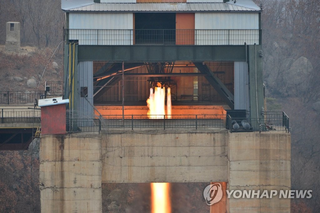 北朝鮮の新型エンジン燃焼実験