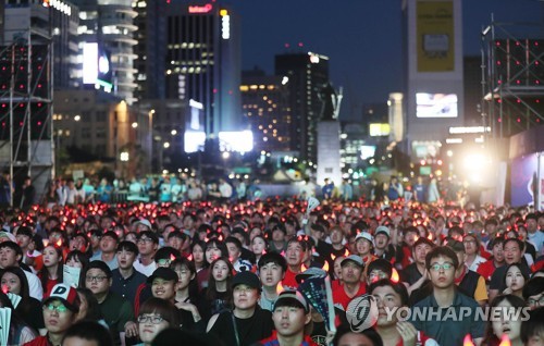 ソウル市がＷ杯街頭応援巡り苦慮　「お祭りムード」は時期尚早？