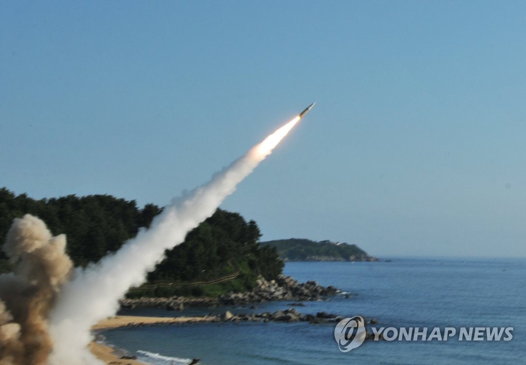 韩美实施导弹拦截演习