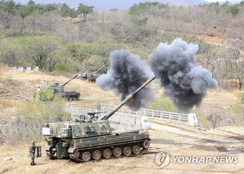 韓国の自走砲Ｋ９（資料写真）＝（聯合ニュース）