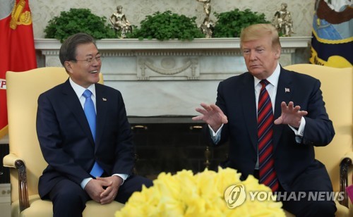 Moon Jae-in y Donald Trump