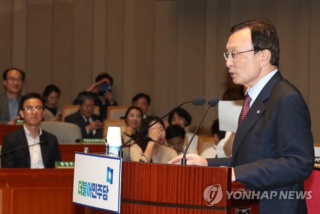 발언하는 이해찬 대표