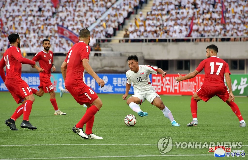 북한, 월드컵 아시아지역 예선 레바논에 '2-0' 승리