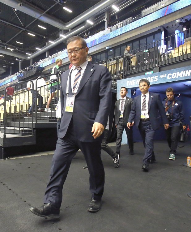 This photo provided by the Korea Ice Hockey Association (KIHA) on Feb. 5, 2020, shows its president, Chung Mong-won, who will be inducted into the International Ice Hockey Federation's Hall of Fame in the builder category. (PHOTO NOT FOR SALE) (Yonhap)