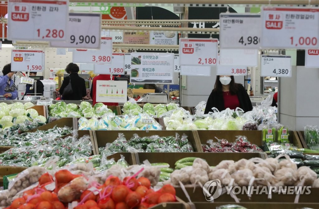韓国の４月消費者物価０．１％上昇　半年ぶり低水準