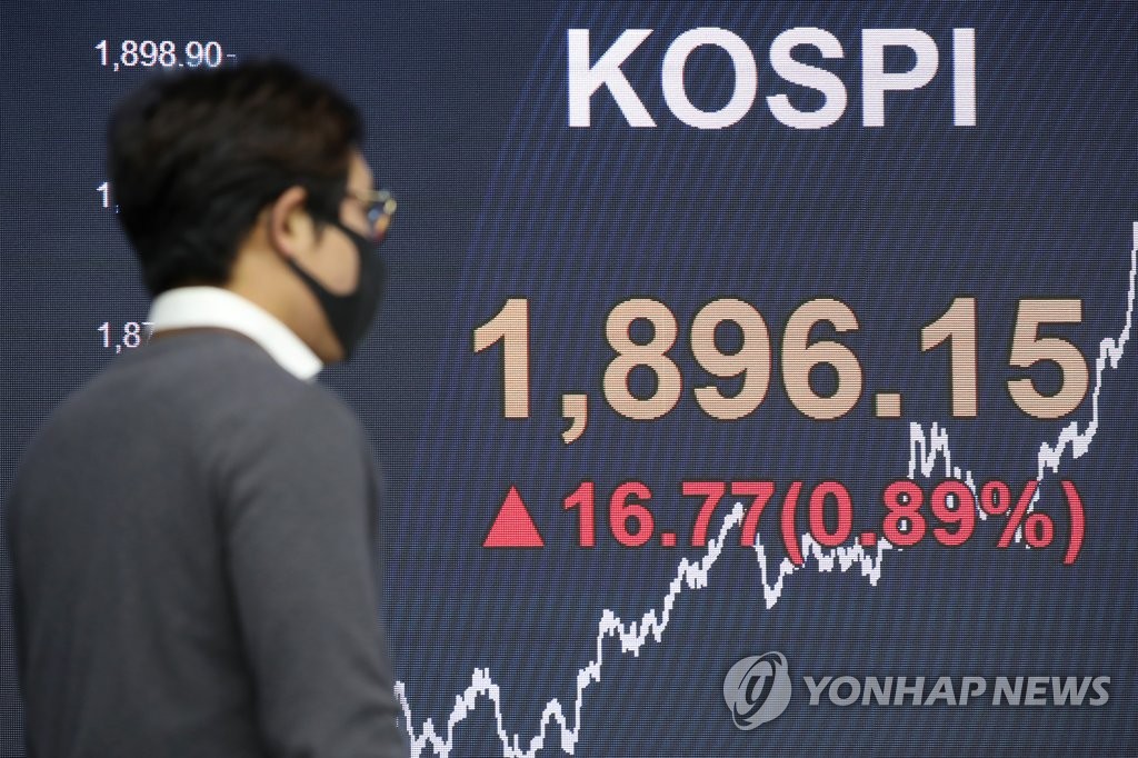 (LEAD) Seoul stocks end up on stimulus amid virus woes