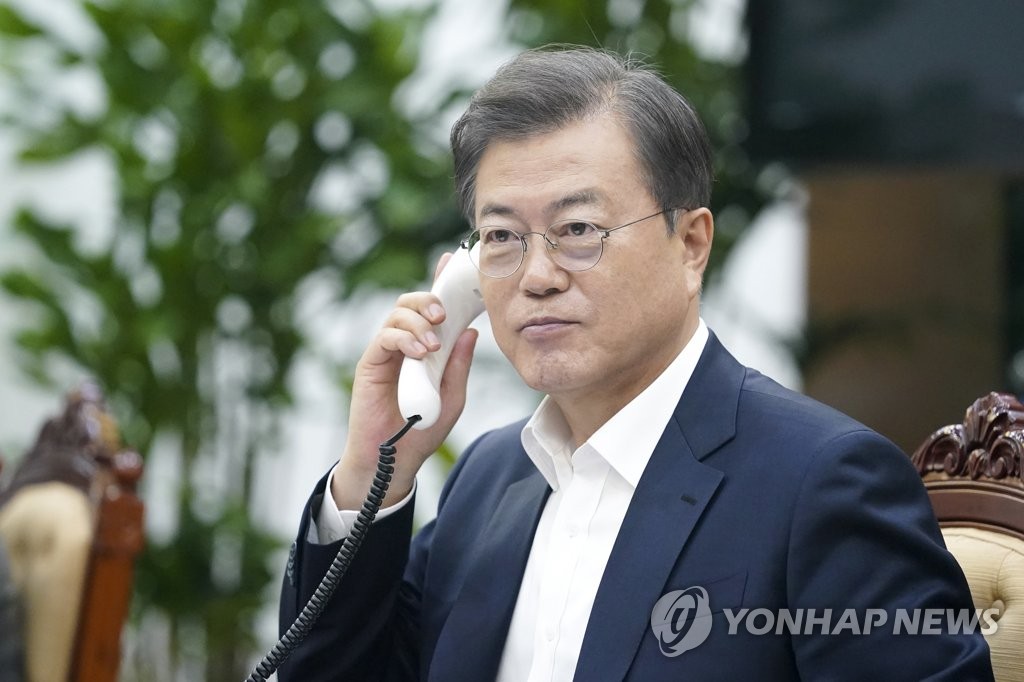 President Moon Jae-in, in a file photo released by Cheong Wa Dae. (PHOTO NOT FOR SALE) (Yonhap)