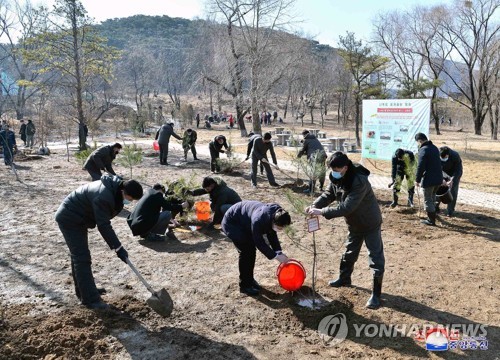 '북한 식목일' 식수절 맞아 "모든 산을 황금산·보물산으로"