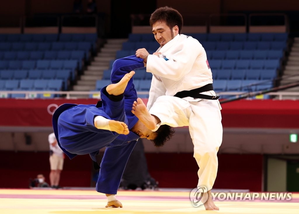 -올림픽- 유도 경량급 간판 김원진, 8강전 패배…패자전서 동메달 ...