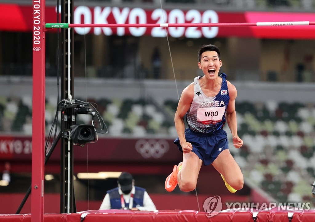 لاعب القفز العالي الكوري الجنوبي وو سانغ هيوك يسجل تاريخا جديدا لبلاده في أولمبياد طوكيو - 2