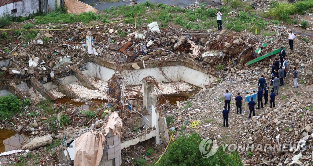 법원, 광주 철거건물 붕괴참사 현장검증