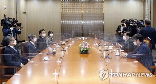 박병석 의장, 헌법기관장 초청 환담
