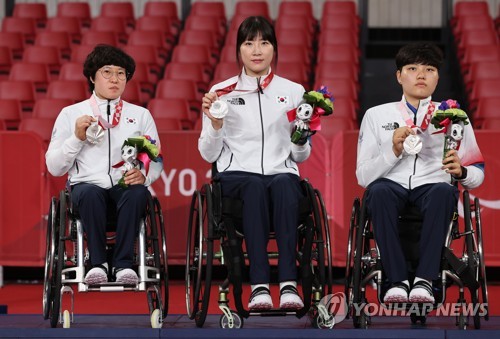 S. Korea's para table tennis players