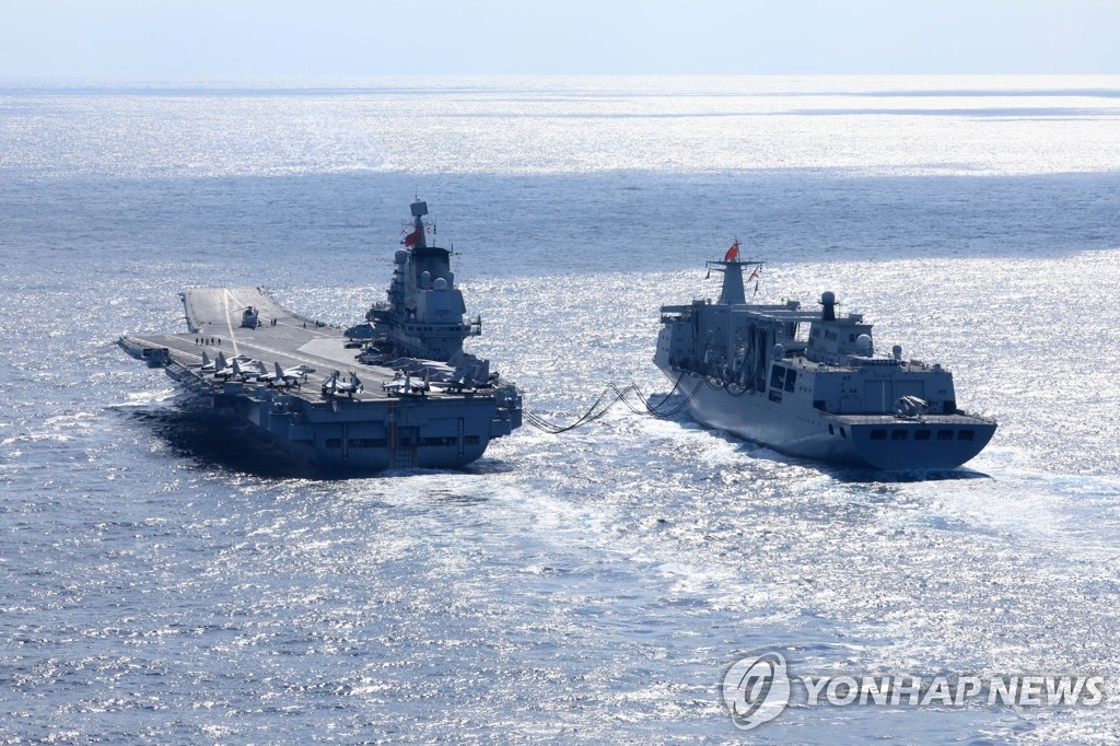 韓国管轄海域で中国艦の活動増加　空母は今年前半だけで３回