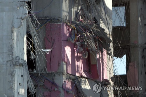 광주 화정아이파크 붕괴, 안전진단에 투입된 드론