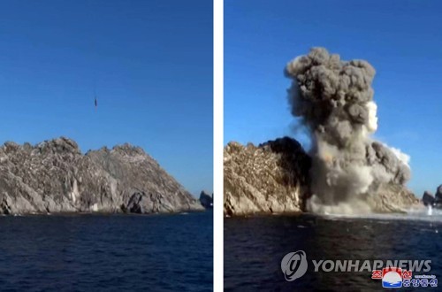 [속보] 북한 "전술유도탄 2발 동해상 설정 목표 명중"