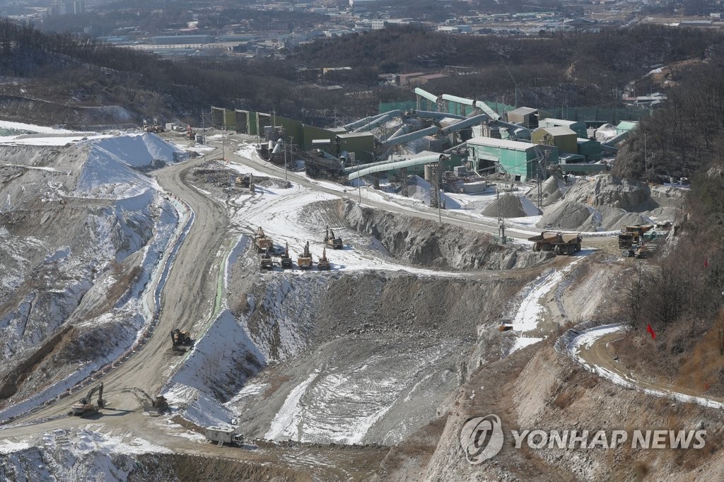 올해 1월 매몰 사고가 일어난 삼표산업 양주사업소 모습