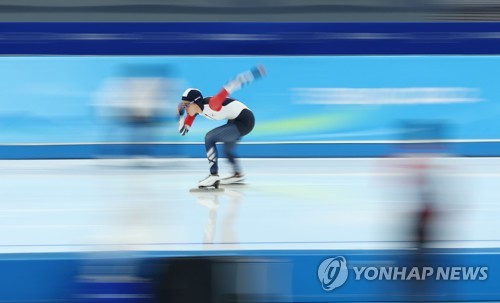 (LEAD) Pékin 2022-Patinage de vitesse : Kim Min-sun termine 7e au 500m femmes