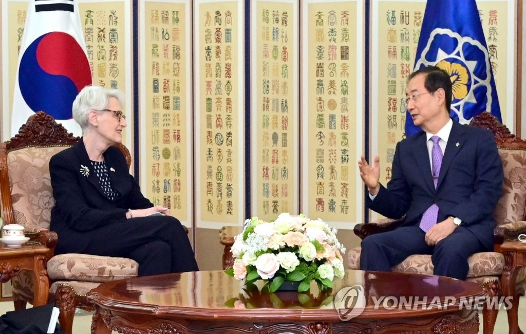 韓国首相が米国務副長官と面会　「ＩＰＥＦで韓米の協力拡大」
