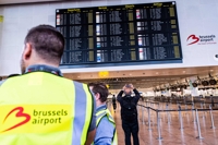 파업으로 '올스톱' 상태 빠진 벨기에 브뤼셀 공항