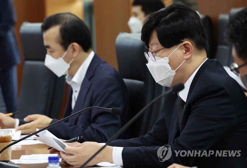 증시점검 회의에서 발언하는 김소영 부위원장