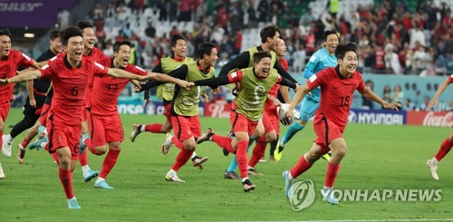 (World Cup) Elation, nervous wait, then wild celebrations for S. Korea
