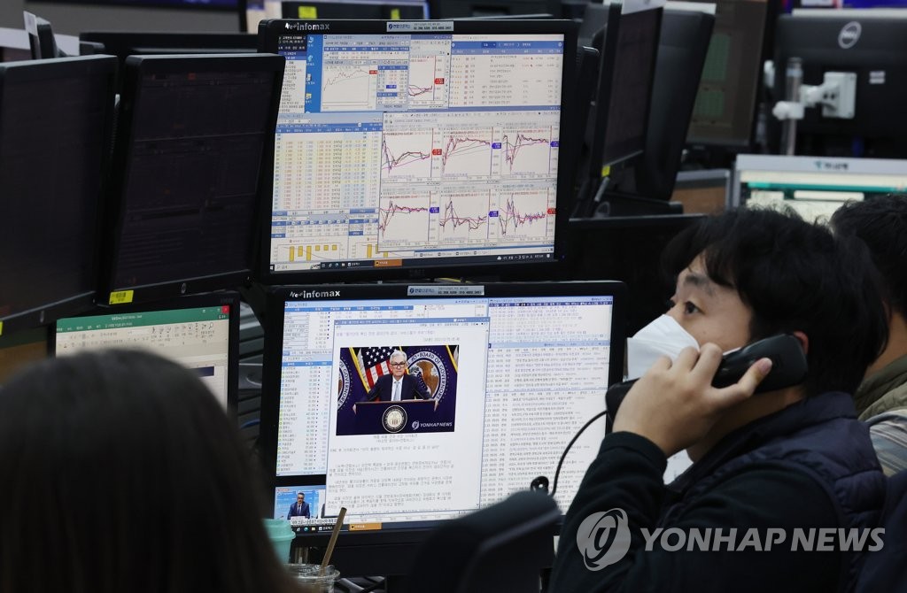 韓国総合株価指数が大幅反落　１．６０％安