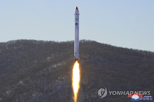 North Korea's National Aerospace Development Administration (NADA) conducts "an "important final-stage test" at Sohae Satellite Launching Ground in Cholsan, North Pyongan Province, for the development of a reconnaissance satellite on Dec. 18, 2022, in this photo released by the North's Korean Central News Agency. (For Use Only in the Republic of Korea. No Redistribution) (Yonhap)