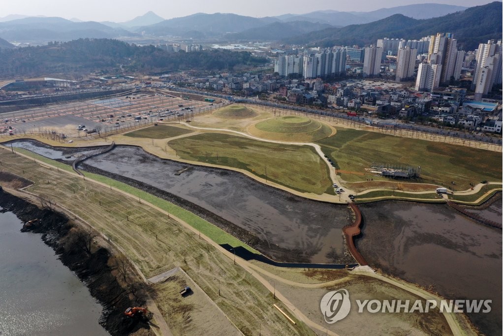 '저류지가 정원으로 변모' 오천그린광장
