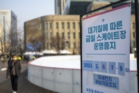 ‘미세먼지 나쁨, 서울광장 스케이트장 운영 중지’
