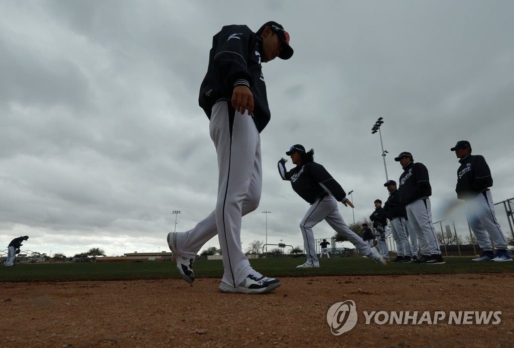 WBC 대표팀, kt wiz 상대 3차 평가전 우천 취소