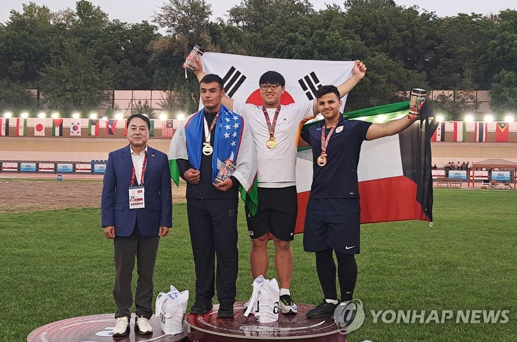 박시훈, 아시아청소년육상선수권 남자 포환던지기 우승