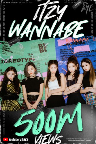 ITZY's 'Wannabe' MV tops 500 mln YouTube views