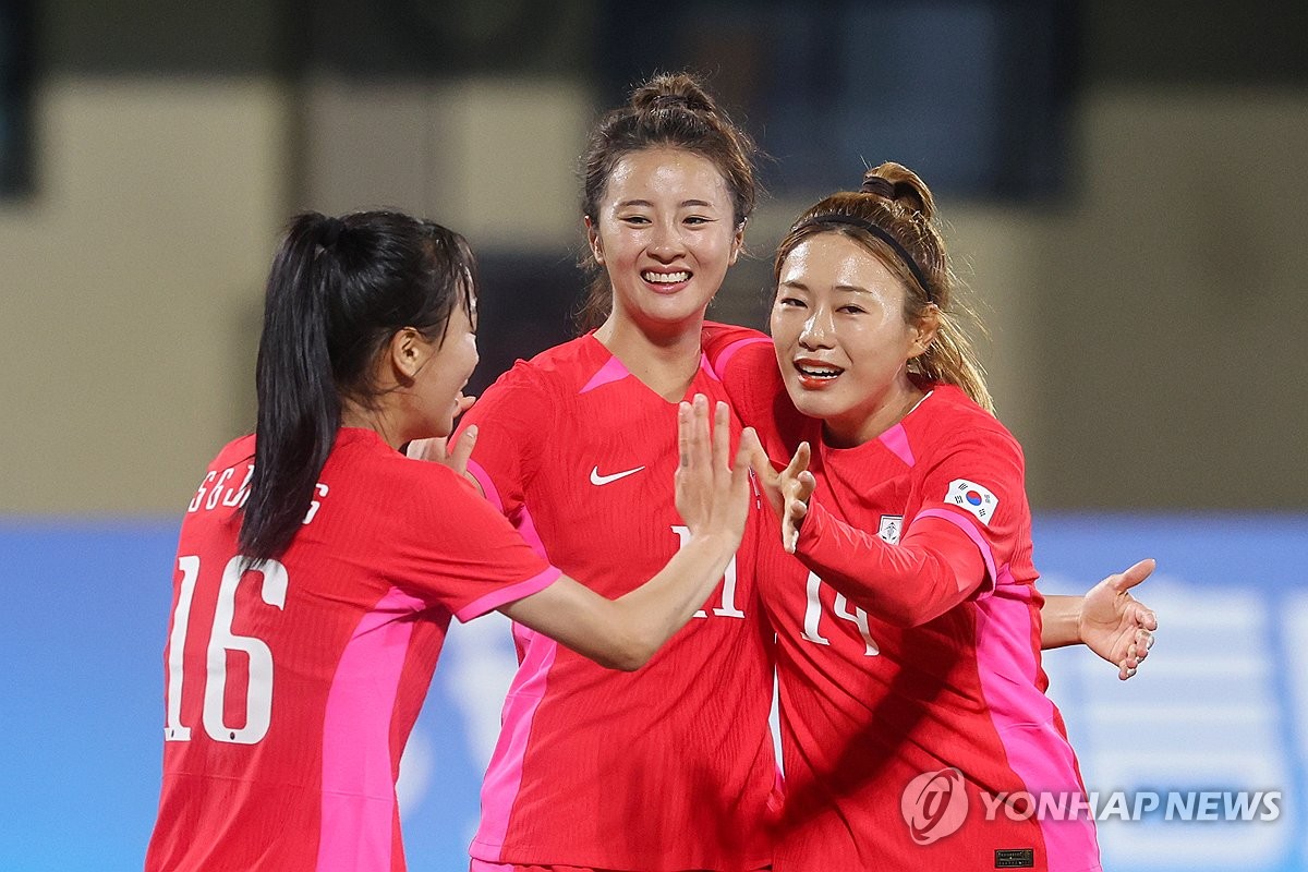 (아시아드) 한국, 미얀마 꺾고 여자축구대회 개막