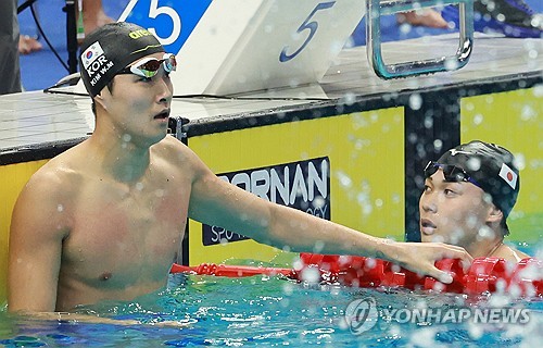  한국수영, 남자 계영 800ｍ서 아시안게임 단체전 사상 첫 금메달
