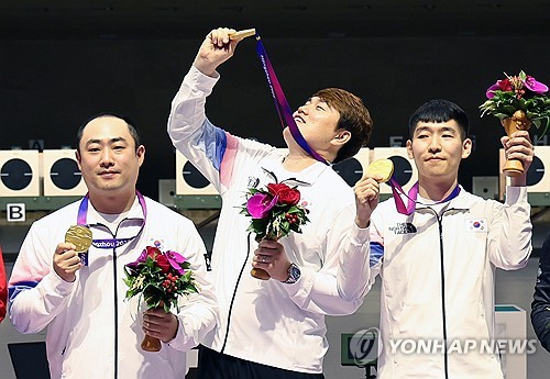 S. Korea wins gold in shooting