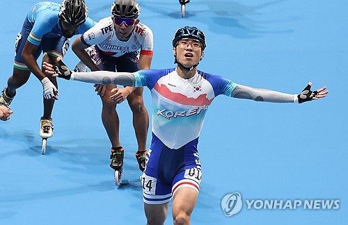  롤러 최광호, 항저우 AG 남자 스프린트 1,000ｍ 금메달