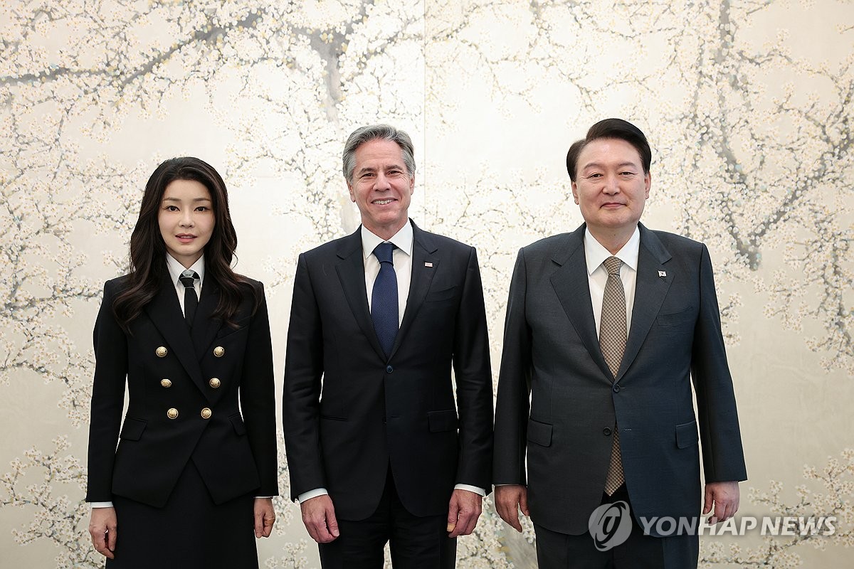 米国務長官と昼食 聯合ニュース