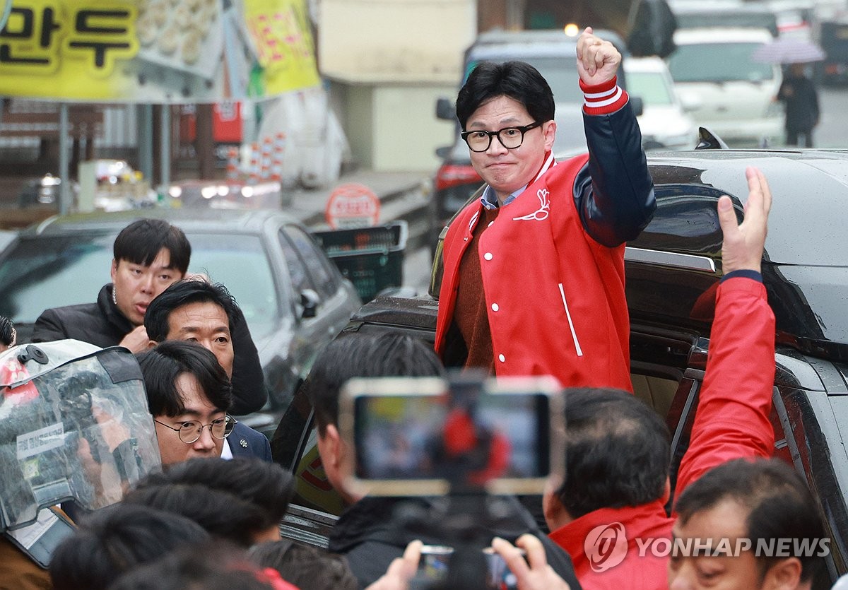 의왕 지원 유세 나선 한동훈 비대위원장