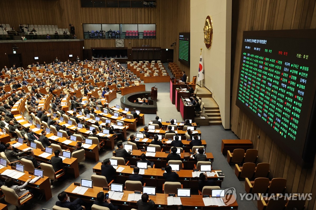 상속세 및 증여세법 일부개정법률안 본회의 투표