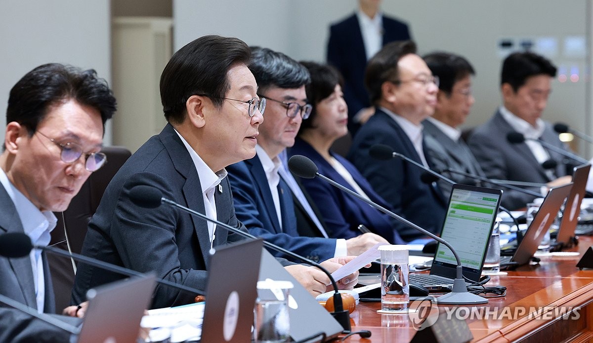 이재명 대통령 국무회의 주재