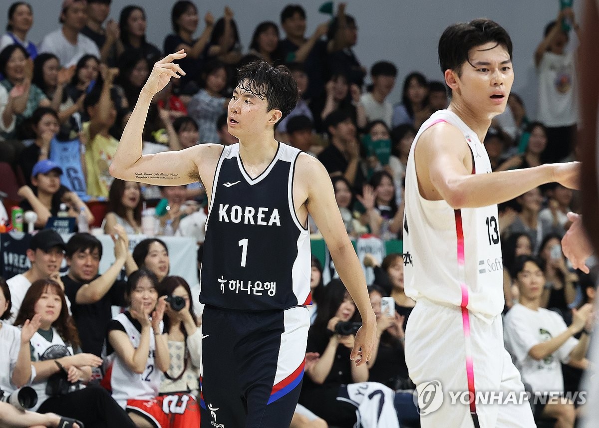 경기력에 투지도 만점…한일전 코트 지배한 