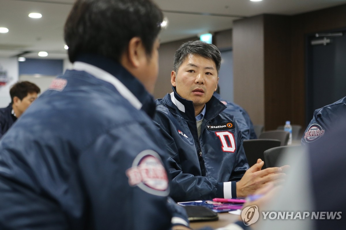 김원형 두산 신임 감독 재능 있는 선수들 실전서도 활약하도록