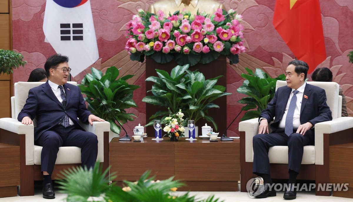 우원식 국회의장, 베트남 국회의장과 환담