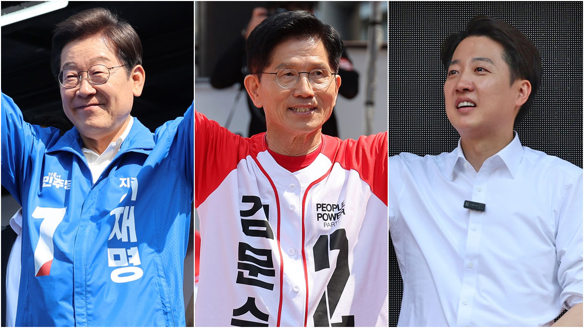 일주일여 앞으로 다가온 대선…후보들, 충청·서울 찾아 지지 호소