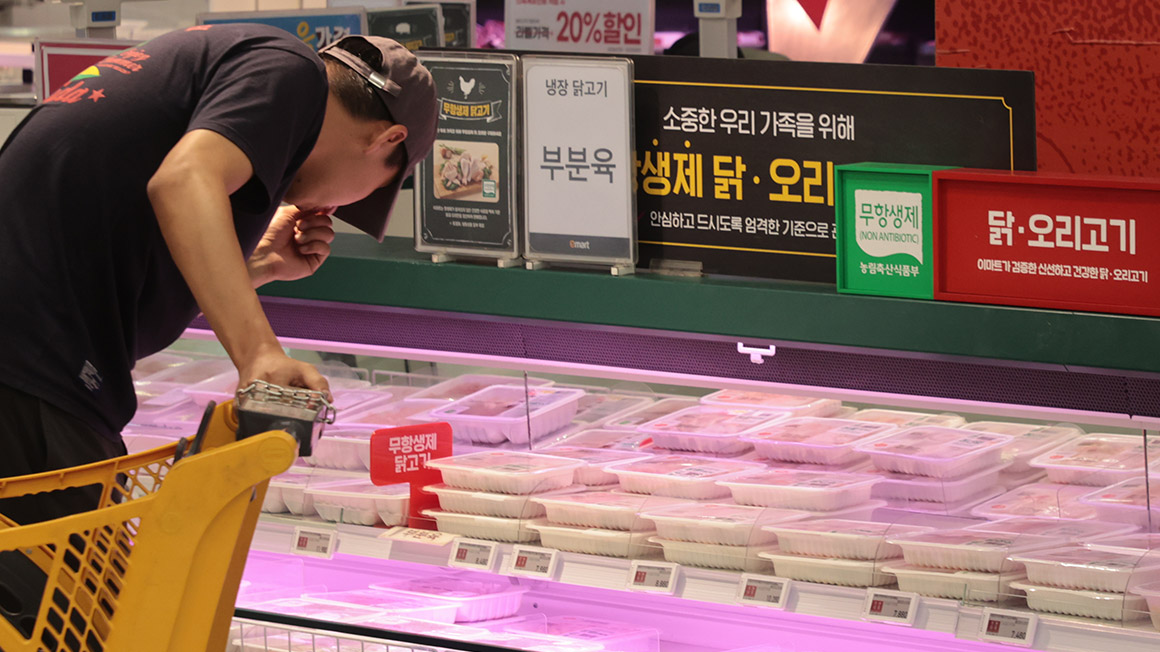 '중복 앞두고'…삼계탕 재료 살펴보는 시민