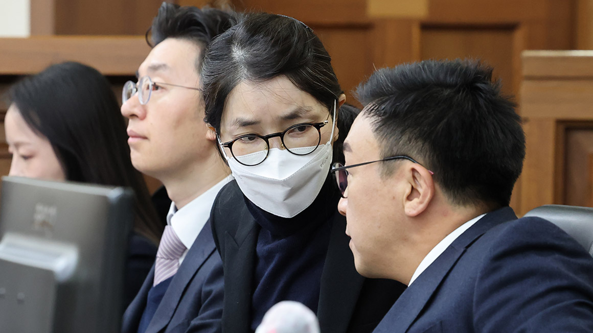 결심 공판 출석한 김건희